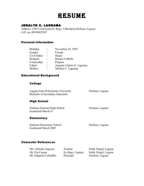 Professional Resume References Examples - Coverletterpedia