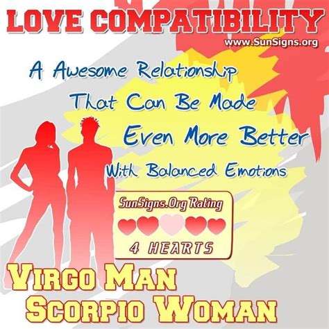 Virgo Man And Scorpio Woman Love Compatibility - SunSigns.Org