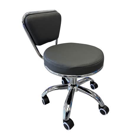 Short Pedicure Technician Stool- Adjustable Hydraulic Salon Chair with ...