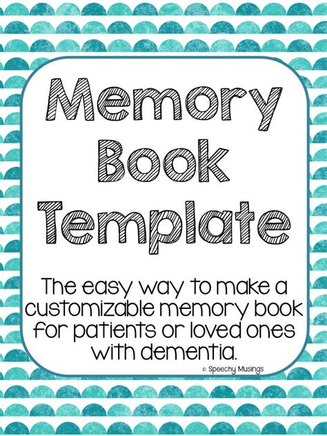 Memory Book Templates