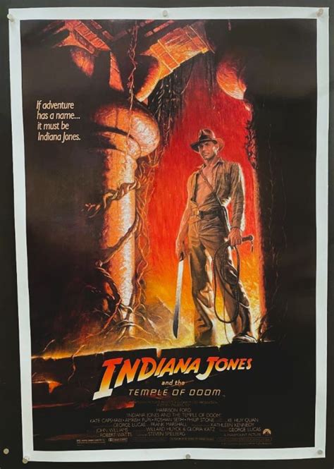 Temple Of Doom (1984) – Original One Sheet Movie Poster - Hollywood ...