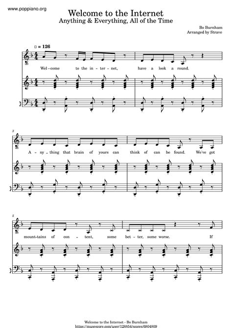 Bo Burnham-Welcome To The Internet Sheet Music pdf, - Free Score Download ★