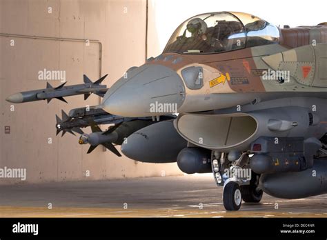 Israeli Air Force (IAF) F-16I Fighter jet on the ground Stock Photo ...