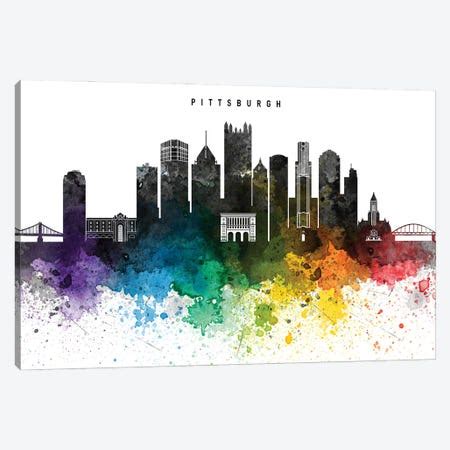 Pittsburgh Skyline Canvas Print by WallDecorAddict | iCanvas