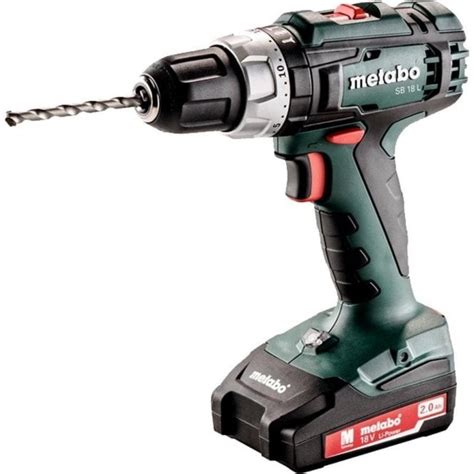 Metabo Cordless Impact Drill SB18 L (with Charger and 2 x 2.0Ah ...