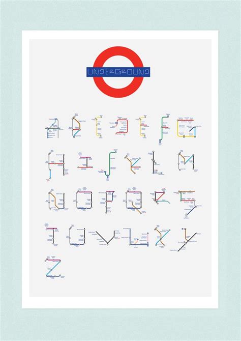 The London Underground Modular Typeface. | Lettering, Typography, London underground map