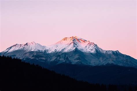 White mountain during sunrise HD wallpaper | Wallpaper Flare