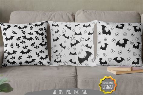 Halloween Bat Seamless Pattern SVG