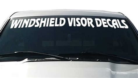 New Product - Car and Truck Front Windshield Decals - Thriftysigns