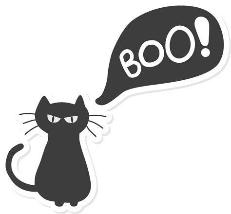 black cat elements, halloween elements stickers. 29200917 PNG