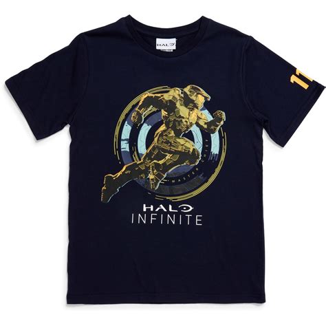 Halo Boys Infinite Print Tee - Navy | BIG W