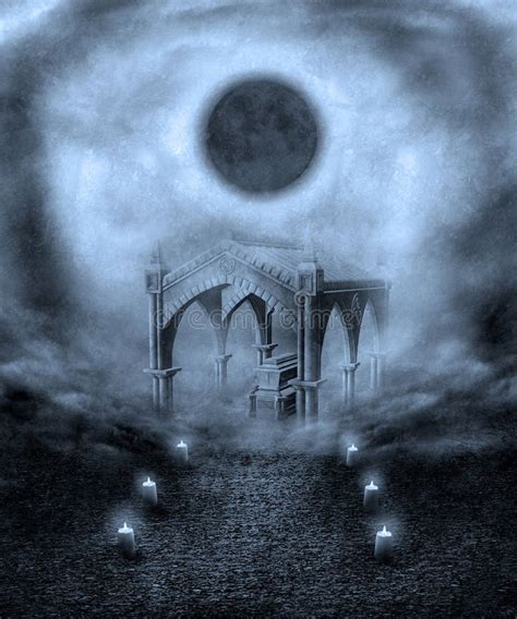 Gothic scenery 22 stock illustration | Gothic background, Stock illustration, World of darkness