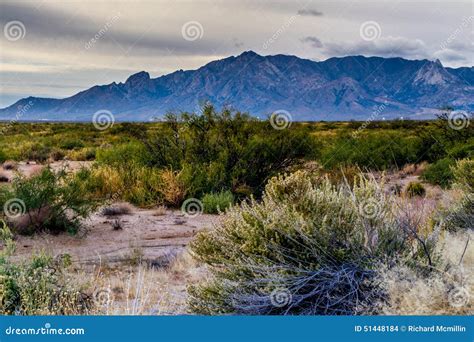 West Texas Landscape Of Desert Area With Hills. Stock Photo - Image ...