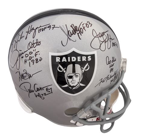 Lot Detail - Multi-Signed Oakland Raiders Hall of Famers Helmet