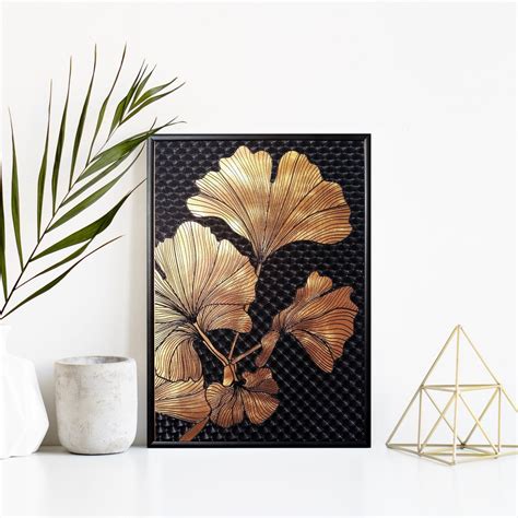 Copper Wall Decor Floral Themed Home Essential 3d-like - Etsy