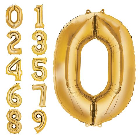 Gold Number Balloon 40in – itzaparty Stores