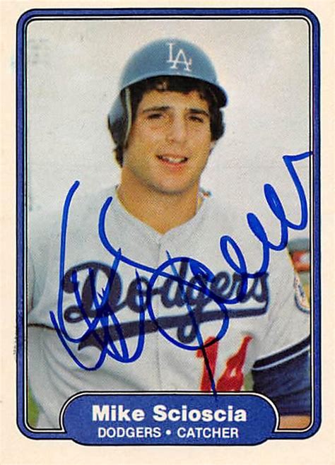 Mike Scioscia Baseball Slabbed Autographed Cards