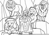 Daniel And The Lions Den Coloring Page  sketch template