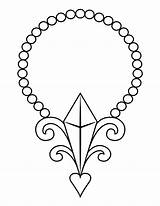 Necklace Coloring Pages sketch template