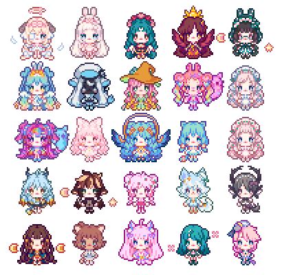 [CM] Mini Batch 4 by petalade on DeviantArt | Pixel art characters ...