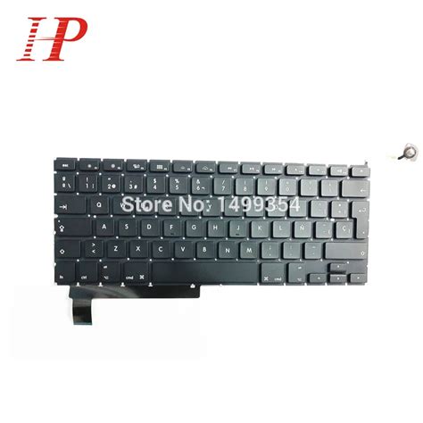 5PCS Genuine A1286 Spain Spanish Keyboard With Backlight For Apple ...