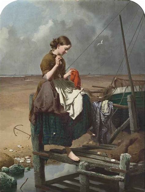 The Fisherman’s Wife Painting | William Edward Millner Oil Paintings