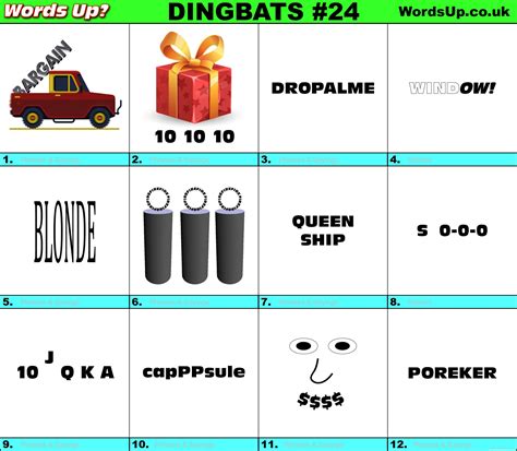 Printable Single Dingbats With Answers - prntbl.concejomunicipaldechinu.gov.co