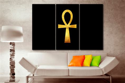 Egypt Ankh Canvas Gods of Egypt Ankh Wall Art Symbol of Life - Etsy