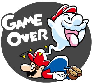 Game Over Screen Mario