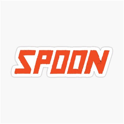 "best merch spoon band logo" Sticker for Sale by sairasbee | Redbubble