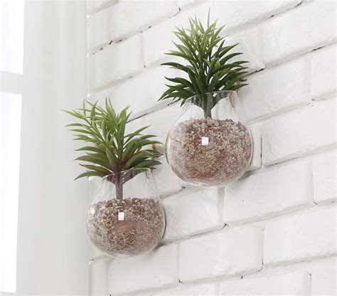 Glass Wall Mounted Plant Terrariums Hanging Display Planter Vases Pots ...