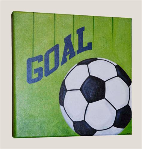 Soccer Wall Art Print Sports Canvas Wall Art by FrogsAndFairytales