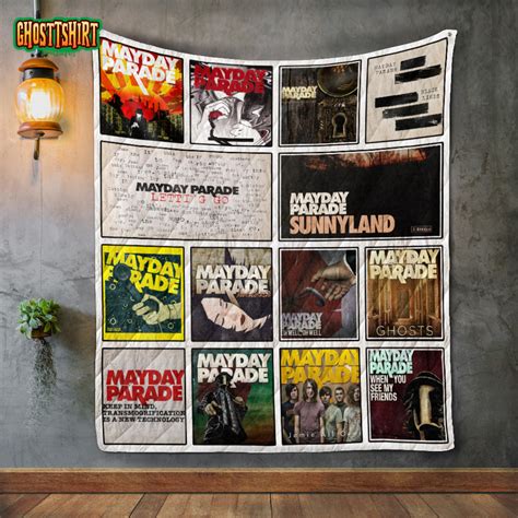 Mayday Parade Album Covers Quilt Blanket