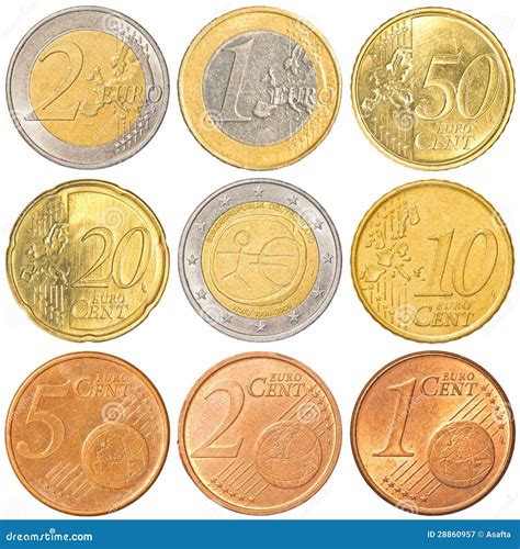 Euro Coins Collection Royalty Free Stock Photography - Image: 28860957