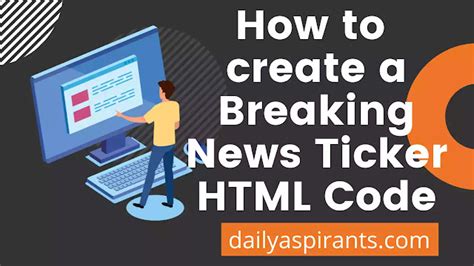 Breaking News Ticker HTML Code