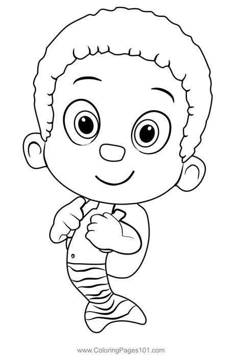 Bubble Guppies Coloring Pages Bubble Nonny