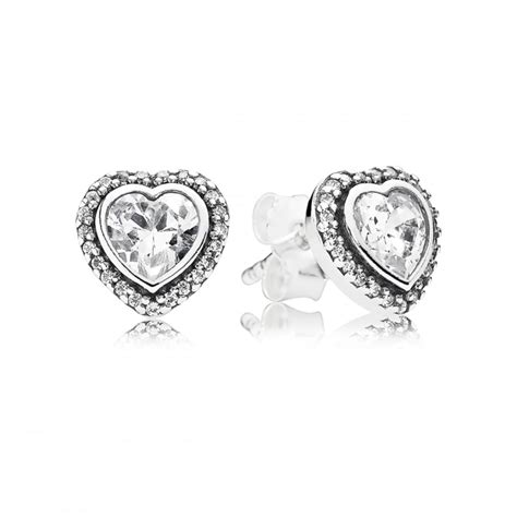 Sparkling Hearts Stud Earrings - Jewellery from Francis & Gaye Jewellers UK