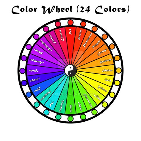 The Color Wheel- 24 colors RGB by Otipeps on DeviantArt