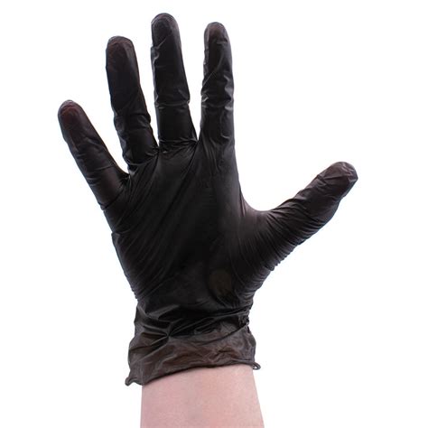 Black Disposable Vinyl Gloves for Salon 100pk Powder Free, Latex Free ...