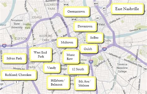 Urban Nashville Neighborhoods | Nesting In Nashville Real Estate ...