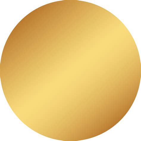 Gold Circle Frame Gradient 9664808 PNG