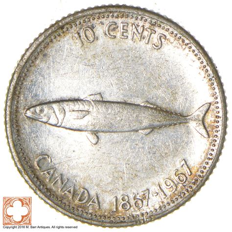 SILVER - 1967 - Canada - 10 Cents - World Silver Coin | Property Room