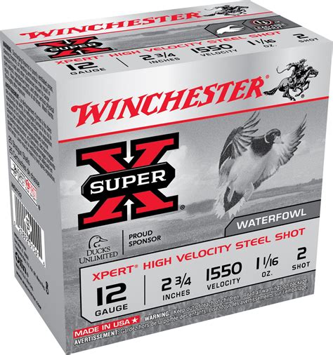 Winchester Super-X Xpert High Velocity Steel Shot Load 12-Gauge 2 Shot ...