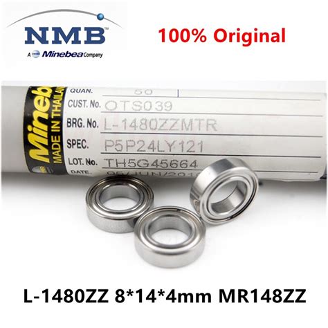 20pcs/100pcs original NMB Minebea high speed bearing L 1480ZZ 8*14*4 mm ...