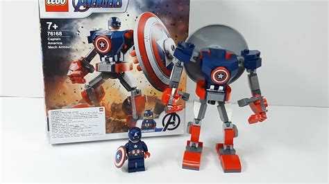 Lego Captain America Mech Armour set 76168 review - YouTube