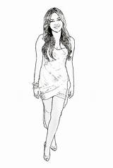 Miley Cyrus Celebrity Coloring Page Created By Dan Newburn  Color sketch template
