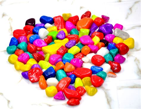 Craftfry Multi-Colored Pebbles/gravels/Stone, 475g Multicolour Glass ...