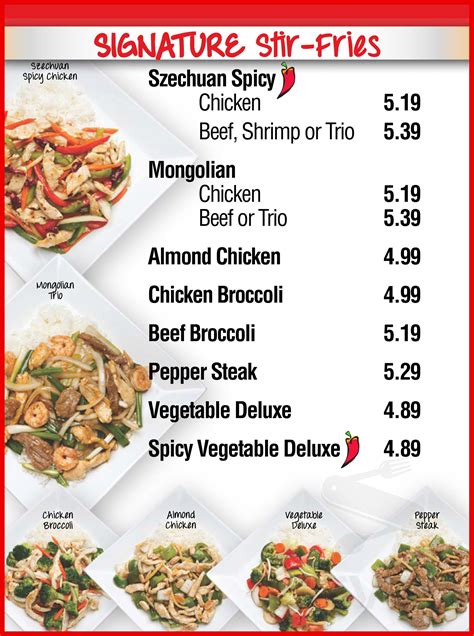 Magic Wok menu in Holland, Ohio, USA