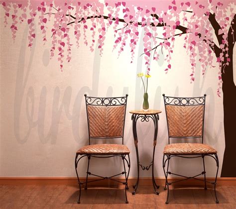 Cherry blossom wall decals tree decals baby nursery by birdyfish