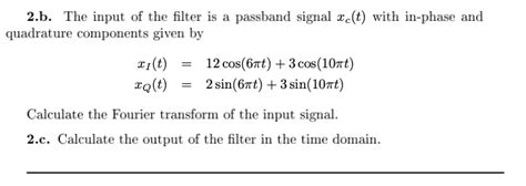 1. (5 points) Consider a passband signal whose | Chegg.com